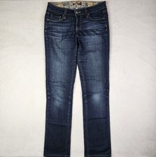 PAIGE Skyline Womens Size 26 Skinny Jeans Dark Blue Stretch Denim USA Made