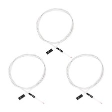 NTC 3950 100K Thermistor with 1 Meter Wire and Black Female 2 Pin Head 3pcs
