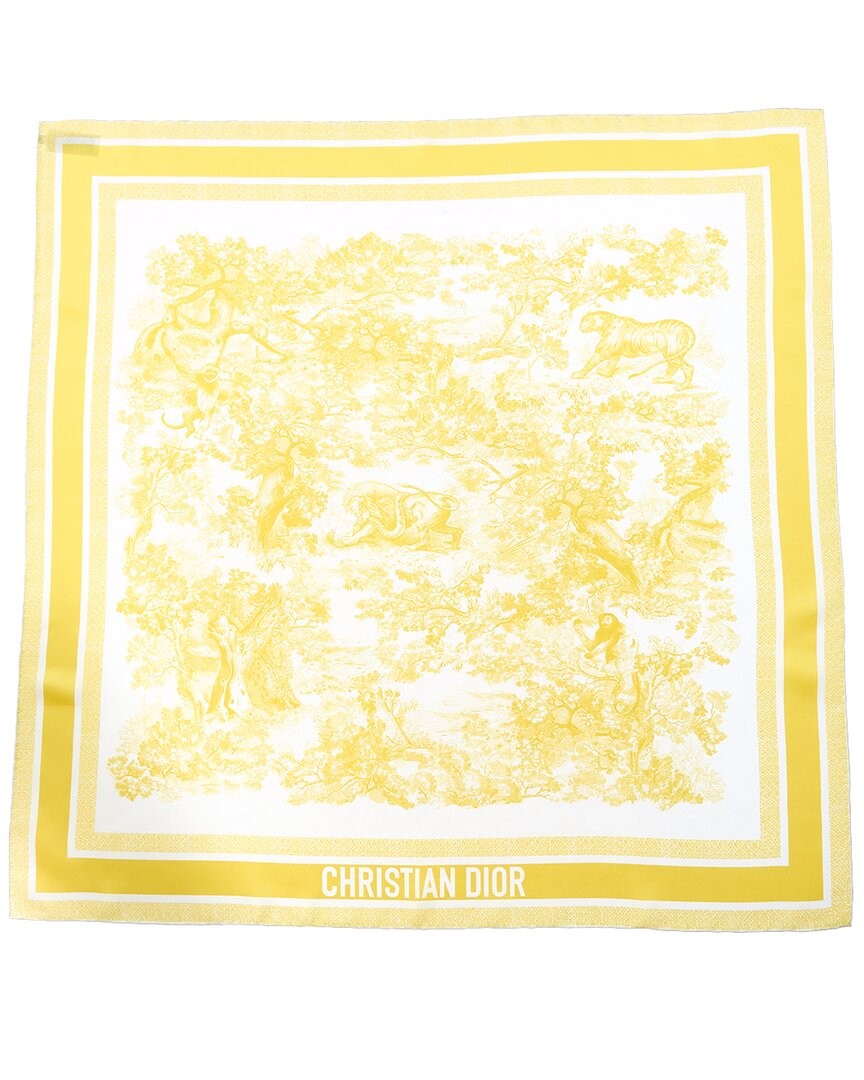 Женский желтый шарф Dior Diorviera Toile De Jouy Soleil 86190₽