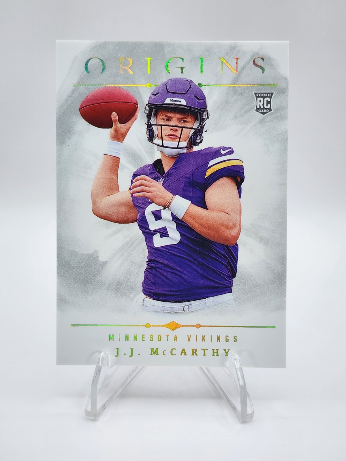 2024 Panini Origins #103 JJ McCarthy Rookie Variation White SP Vikings RC
