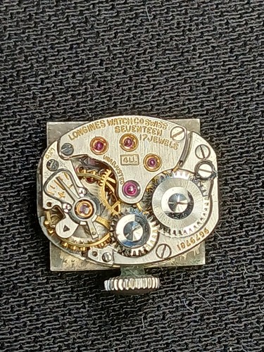 Vintage Longines Original Brass Watch Box & Movement 17 Jewels 4LL Womens - Picture 5 of 14