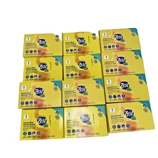 12 Bars Zest Lemon Peel Extract & Aloe Hydrating & Deodorizing Bar Soap 7.02 Oz