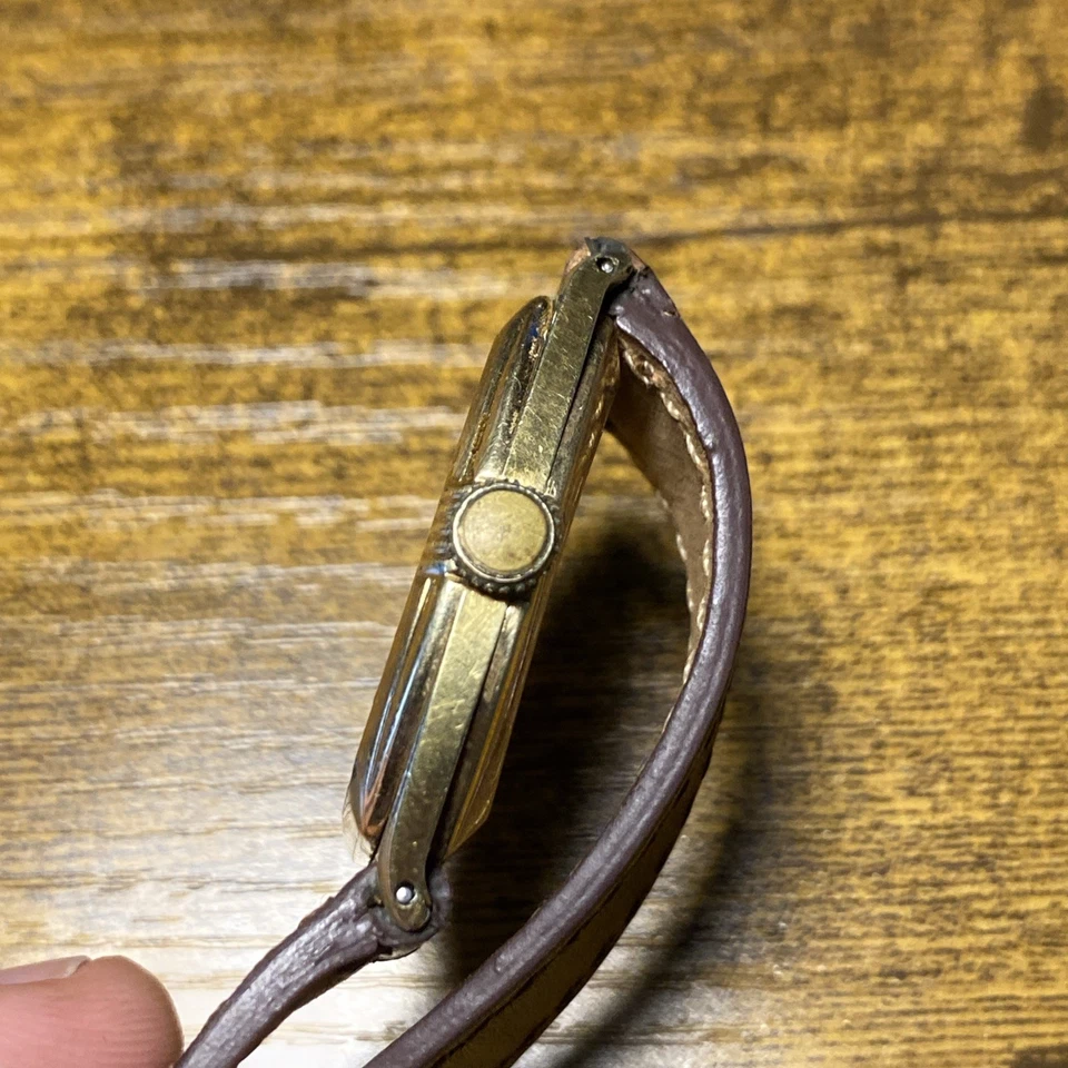 Reloj Pulsera Hamilton Perry Años 30 Vintage Raro Oro 14K Relleno 17 Joyas 987-F Funciona Foto 2 de 4