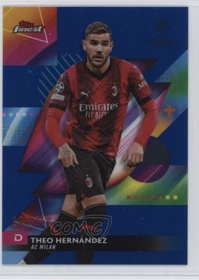 2023 Finest UEFA Club Competitions Blue Refractor Theo Hernandez Hernández 4f2