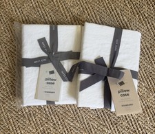 NWT Two Sets of West Elm Belgian Flax Linen Standard Pillowcases