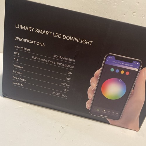 (4) Smarte LED Leuchten 5/6 Zoll, WiFi Retrofit Einbauleuchten RGB - Bild 5 von 8