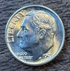 1957 D Roosevelt Dime Uncirculated Uncertified US Coin