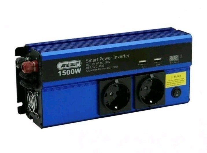 Inverter DC-AC 1500W 12V a 220V con USB | Alta Efficienza per Sistemi 12V