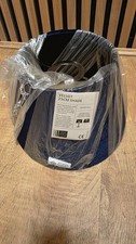 John Lewis  Velvet  Navy Lamp Shade 25 Cm