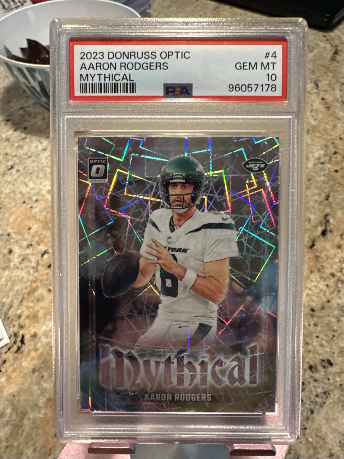 2023 Donruss Optic - Aaron Rodgers #4 Mythical PSA GEM MT 10