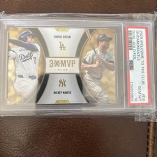 2025 Topps Welcome To The Club Shohei Ohtani/Mickey Mantle Gold Foil /50  
