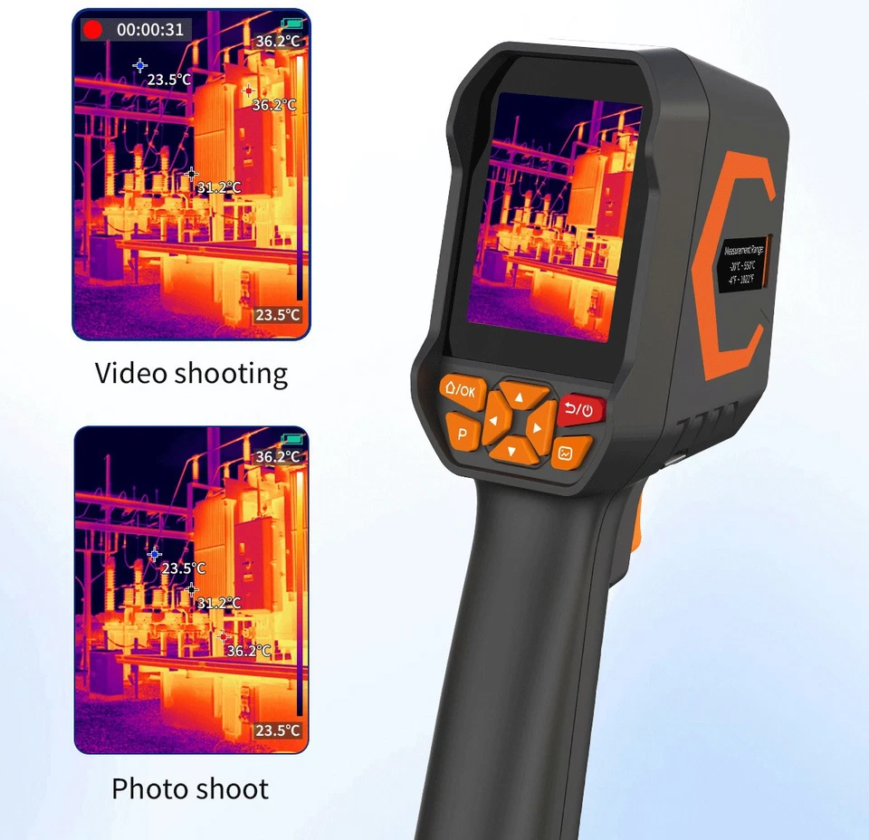 DP-12D Pro Wärmebildkamera 25Hz -20~550°C Infrarot IR Nachtsicht Video