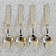 4 - Gense RANKA-ROYAL Teaspoons 18/8 Stainless Made in Sweden 5-7/8" Set of 4