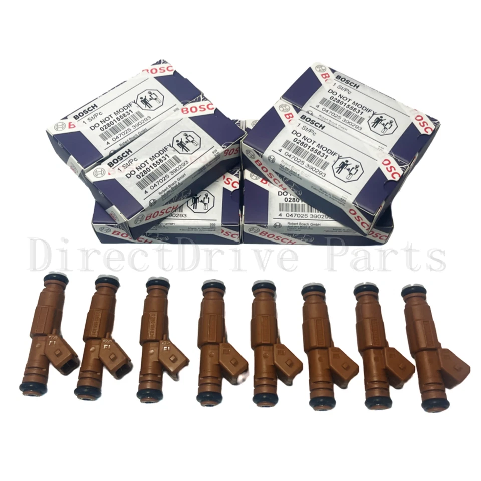 30LB Fuel Injectors Set 8 Bosch Ford Mustang Upgrade 4.6 5.0 Upgrade Foto 2 de 4