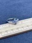 Sterling Silver Tanzanite Gemstone Ring- 3 Grams-Size 9- Vintage Estate Find
