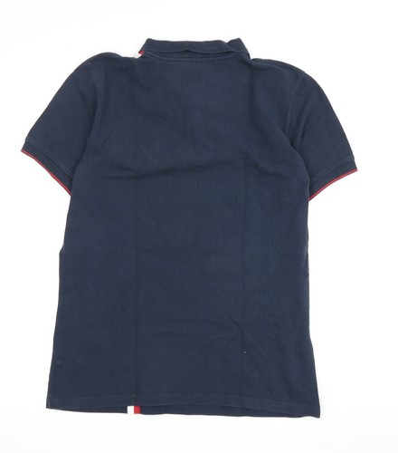 Pepe Jeans Men's Blue Polo Shirt, Size M, Striped, Excellent - Picture 2 of 12