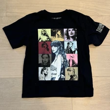 NEW The Eras Tour Black T-Shirt Through Vancouver 1 Taylor Swift Youth Small