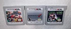 Super Smash Bros Mariokart 7 Luigi’s Mansion- Nintendo 3DS Cartridge Lot Of 3