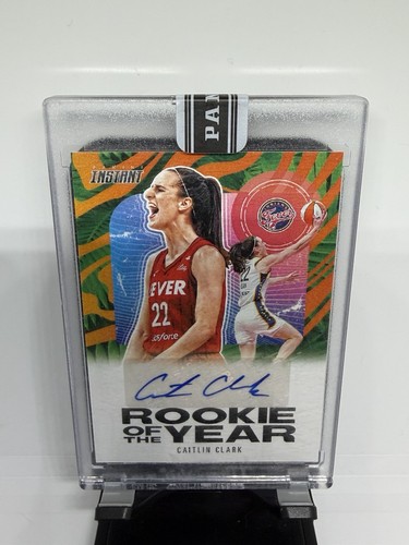 2024-25 Panini Instant WNBA Caitlin Clark RC Rookie Of The Year Jungle Auto /25