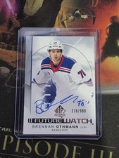 2024-25 SP Authentic Brennan Othmann RC Future Watch Auto /999 Rangers