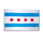 BRAND NEW CITY OF CHICAGO FLAG 3'X5' 36"X60" PEERLESS INDOOR OUTDOOR POLYESTER — photo 2