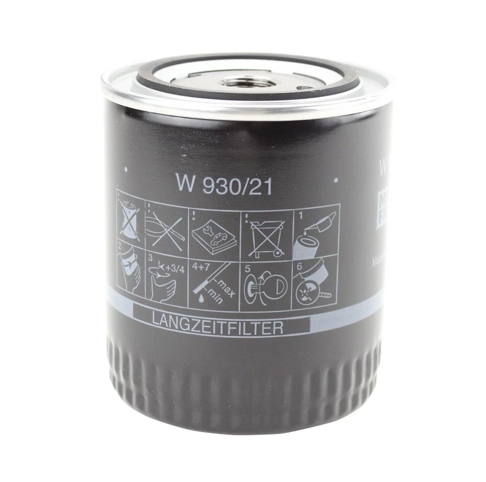 Filtro de aceite de motor Mann giratorio OEM W 930/21 para VW Passat Audi 90 A4 Quattro S6 Foto 4 de 4