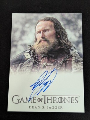2022 Game of Thrones The Complete Series Dean S. Jagger as Smalljon Umber Auto