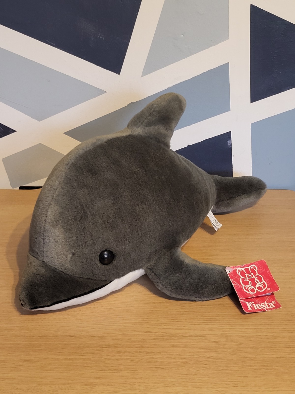 Vintage 1996, 20"  Plush dolphin. Made by Fiesta. 7820. image 7