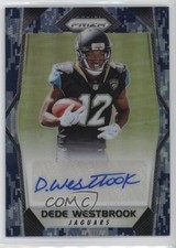 2017 Panini Prizm Rookie Auto Camo Prizm 6/25 Dede Westbrook #RA-DWB Auto xr1