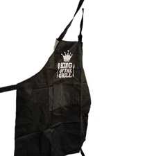 Barbecue Men's, Black Apron, King Of The Grill  #20921, Pockets Grilling 