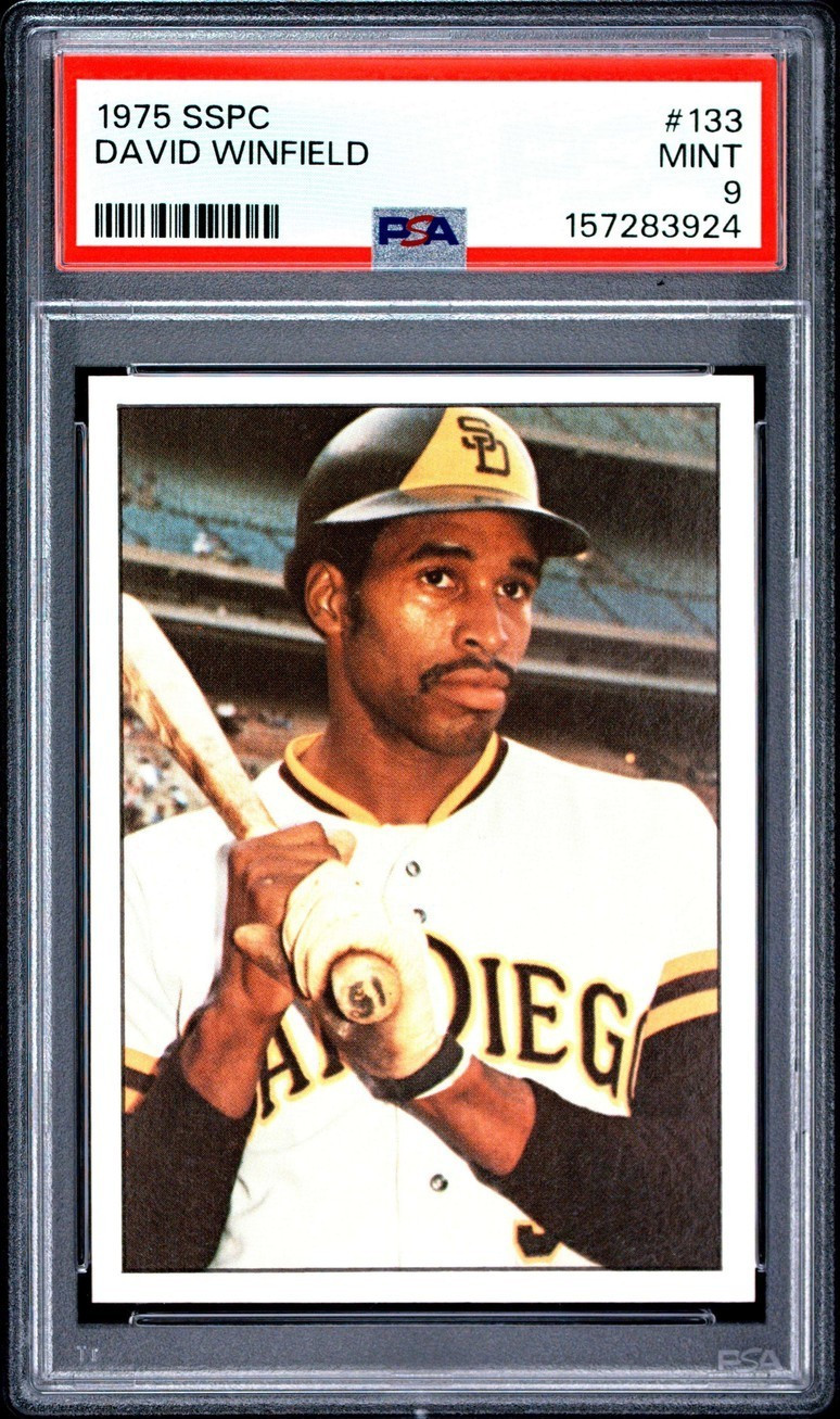 1975 SSPC #133 DAVE DAVID WINFIELD PADRES Graded PSA 9 -MINT-
