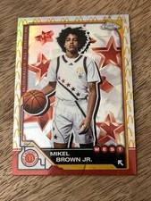 2025 Topps Chrome McDonalds All-American Mikel Brown Jr. McDonald Logo Refractor