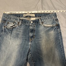 GAP Low Rise Boot Cut Jeans Medium Wash Denim Size 14 VTG Y2K USA Made Cropped