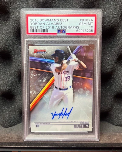2018 Bowman's Best Best of 2018 Autographs Yordan Alvarez #B18-YA PSA 10