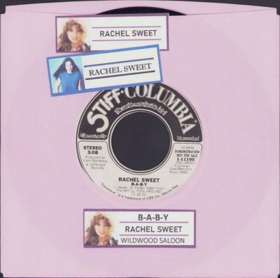 Sweet, Rachel - B-A-B-Y Stiff 11100 Promo Vinyl 45 Rpm Record