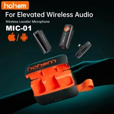 Hohem MIC-01 Wireless Lavalier Microphone System for iPhone Android Mobile Phone