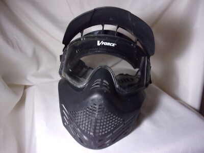 V-Force Armor Field Vision Anti-Fog Paintball Mask with Visor - Black