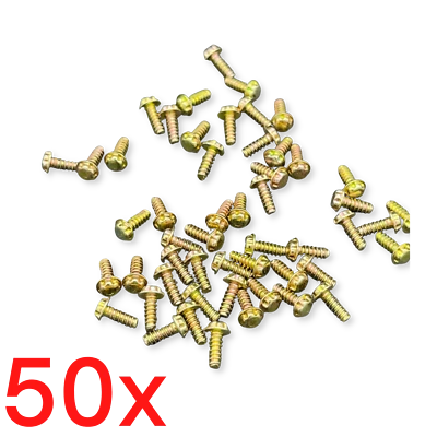 MARKENLOS 50x Schrauben für Nintendo NES SNES N64 Sega Game Boy Classic Color Modul 3,8mm