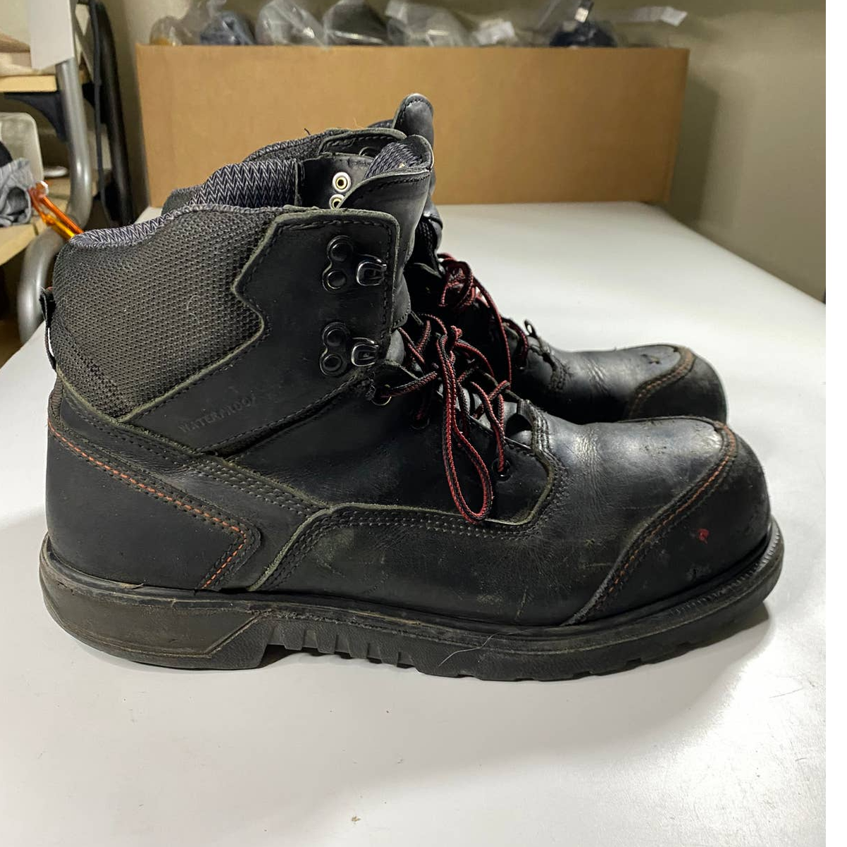 Red Wing 2400 XP Work Boots Mens 12 Black Safety Toe Waterproof Utility Rugged RED WING 2400 BRNR XP Safety Toe Waterproof Boot Men main image 2