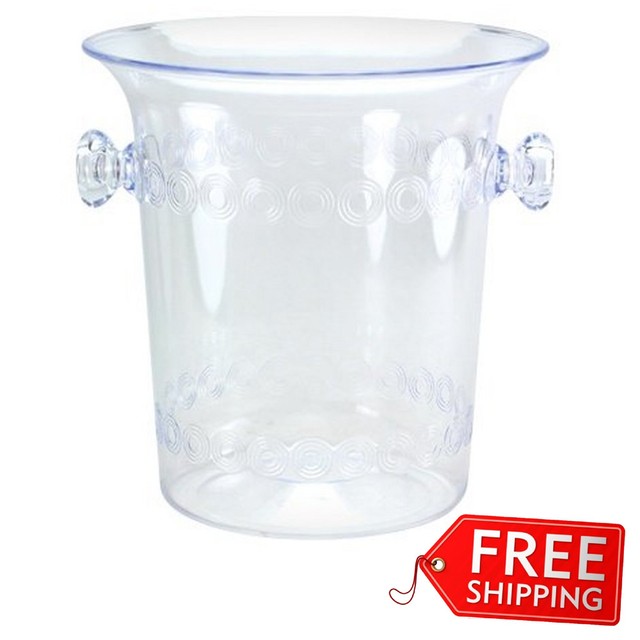 small plastic ice bucket