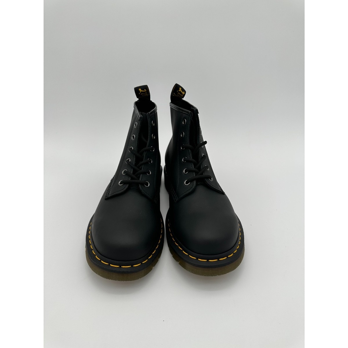 Dr. Martens unisex adult Lace Fashion Boot, Black Nappa, 10 Women 