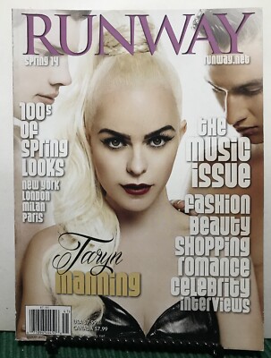 Runway Music Issue Taryn Manning Beauty New York Spring 2014 FREE SHIPPING JB