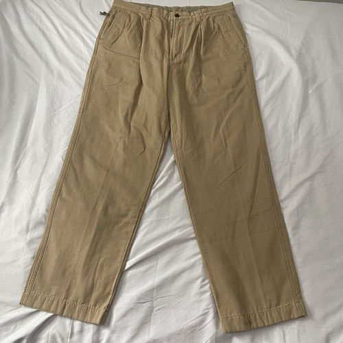 LL Bean Flannel Lined Pants Mens Size 