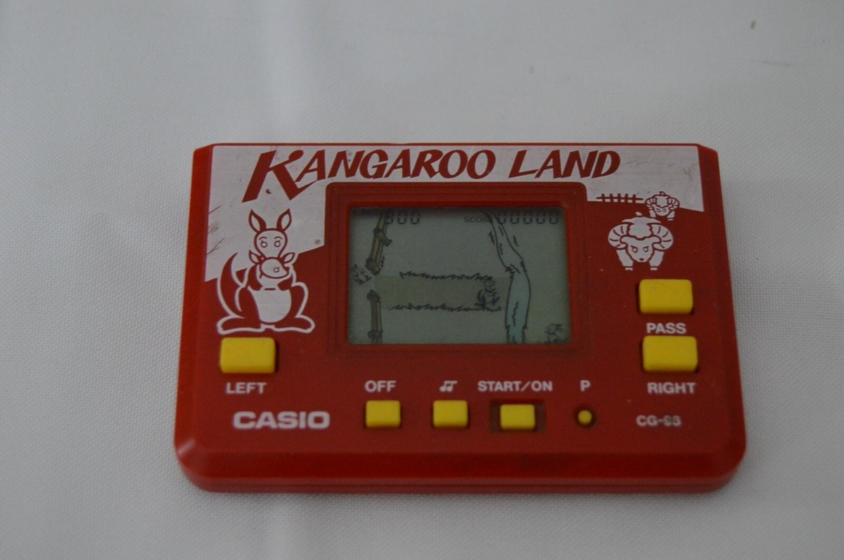 カシオ　カンガルーランド　CASIO KANGAROO LAND CG-96 RARE VINTAGE 1986 CASIO CG-96 KANGAROO LAND ELECTRONIC HANDHELD