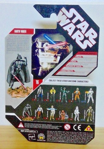 Star Wars 30th Anniversary Ultimate Galactic Hunt Darth Vader NOC '07 &Star Case - Picture 2 of 2
