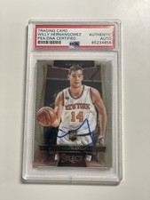 Willy Hernangomez Signed Panini Select Rookie Card PSA/DNA Knick Spain