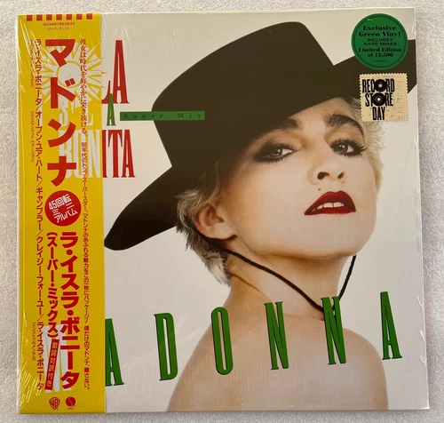 MADONNA LA ISLA BONITA SUPER MIX JAPAN RECORD STORE DAY GREEN SEALED