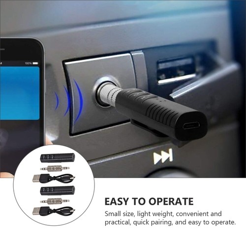 2 Sets Car Mounted Receiver Useful Wireless Audio Adapter Portable Headphones - 第 3/12 張圖片