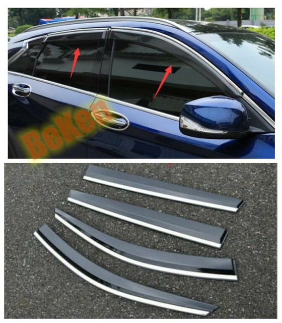 For Infiniti QX60 20162020 Window Visor Vent Shades Sun Rain Guard 4PCS eBay