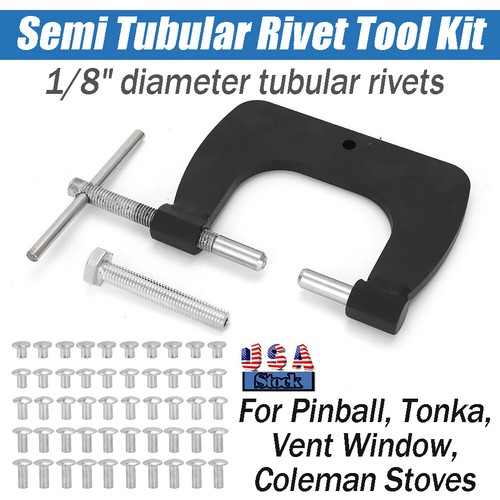 CNC Semi Tubular Rivet Tool Kit For Pinball, Tonka, Vent Window ...
